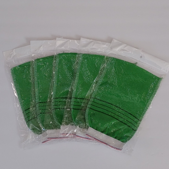 Pack of 5 Korean Italy Exfoliating Mitten Towel - Picture 1 of 3